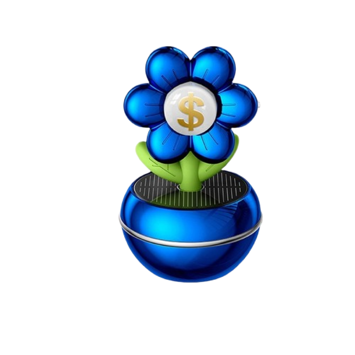 Car Dashboard Solar Flower Perfume 