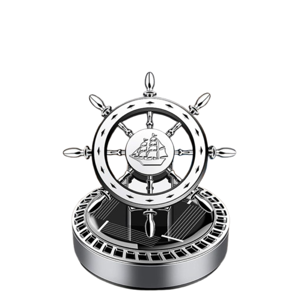 Ship Wheel Car Solar Air Freshener