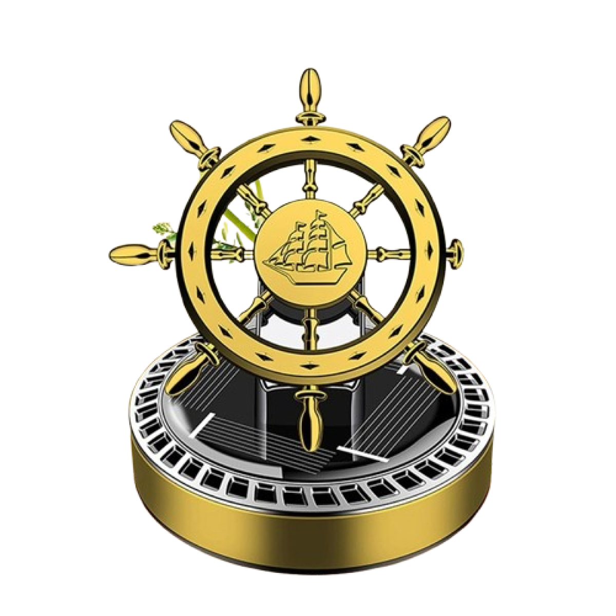 Ship Wheel Car Solar Air Freshener